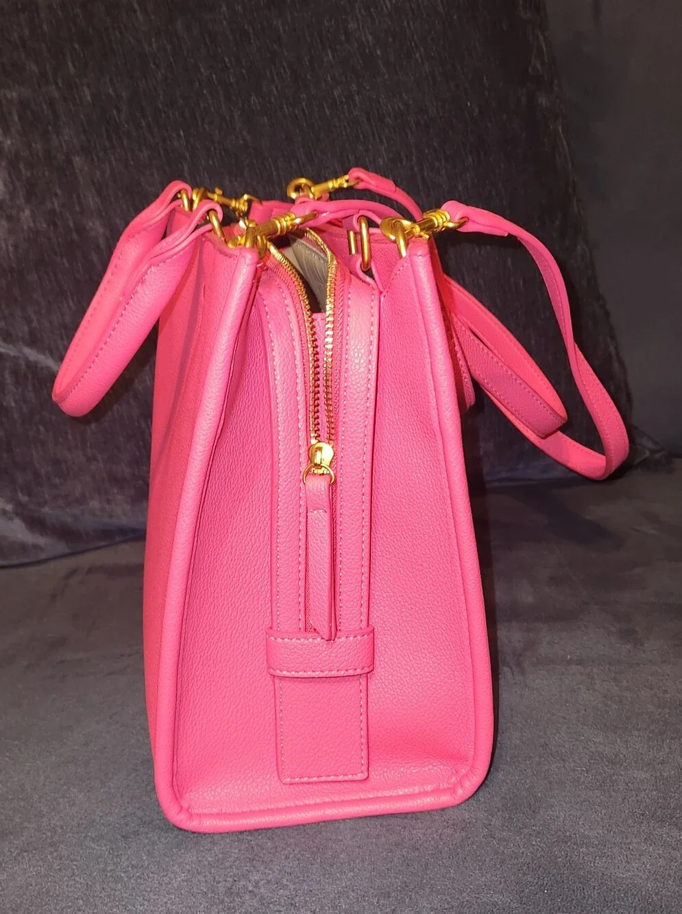 Pink Structured Tote Handbag - Classic Everyday Carry